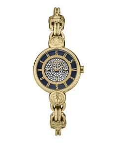 Женские кварцевые часы Les Docks Petite с 2 стрелками из нержавеющей стали золотистого цвета, 30 мм Versus Versace