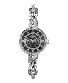Женские кварцевые часы Les Docks Petite с 2 стрелками, серебристая нержавеющая сталь, 30 мм Versus Versace