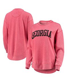 Женский свитшот-пуловер в винтажном стиле Red Georgia Bulldogs Pressbox, красный