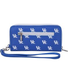 Женский кошелек Kentucky Wildcats на молнии вокруг браслета Eagles Wings, синий