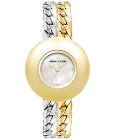 Женские часы-браслет с двойной цепочкой, 33 мм Anne Klein
