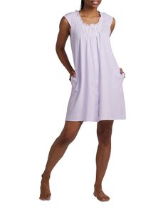Женское короткое трикотажное платье с короткими рукавами и принтом в горошек Miss Elaine