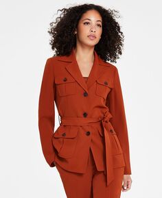 Женская куртка-карго с карманами в стиле сафари с поясом Bar III