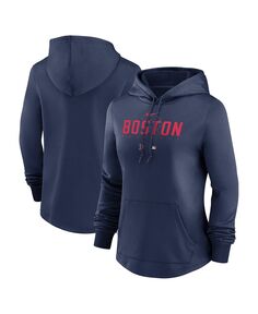 Женский темно-синий пуловер с капюшоном Boston Red Sox Authentic Collection Pregame Performance Nike, темно-синий