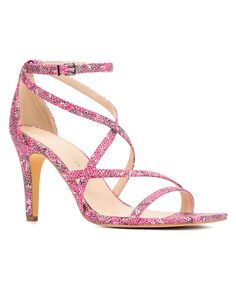 Женские босоножки Stella на широком каблуке Fashion To Figure, розовый