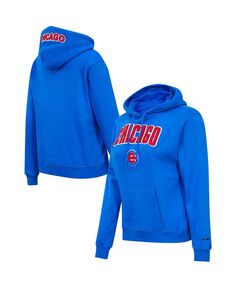 Классический флисовый пуловер с капюшоном Royal Chicago Cubs для женщин Pro Standard