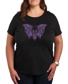 Модная футболка больших размеров с рисунком Хэллоуина Air Waves, черный
