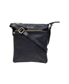 Женская кожаная сумка через плечо из коллекции Gala CHAMPS, черный