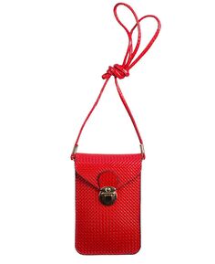 Женская сумка-слинг для смартфона из искусственной кожи CHAMPS, красный