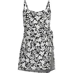 Женское длинное платье для плавания в форме сердца, цельный купальник, регулируемые бретели Lands&apos; End
