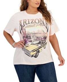 Черная модная футболка больших размеров с рисунком Grayson Threads Arizona Grayson Threads, розовый