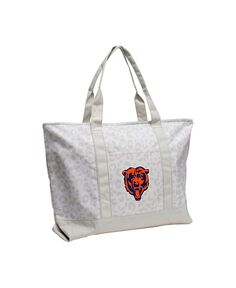 Женская сумка-тоут с леопардовым узором Chicago Bears Logo Brands, белый