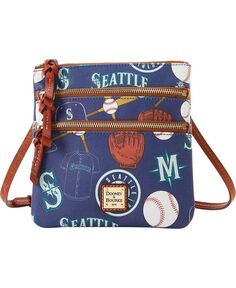 Женская сумка через плечо Seattle Mariners Game Day с тройной молнией Dooney &amp; Bourke