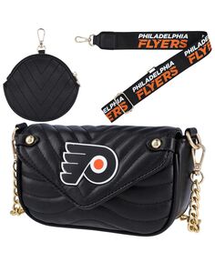 Женская сумка Philadelphia Flyers с кожаным ремешком Cuce, черный