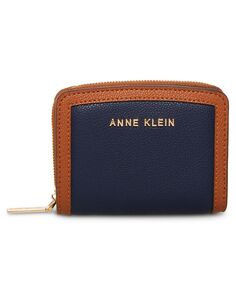 Маленький кошелек с цветными блоками Anne Klein, синий