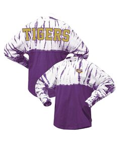 Женская фиолетовая трикотажная футболка с длинными рукавами LSU Tigers Tie-Dye Spirit Jersey