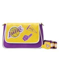 Женская сумка через плечо Los Angeles Lakers с нашивкой Icons Loungefly