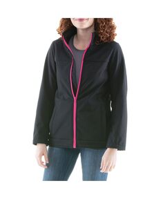 Женская теплая куртка из софтшелла на молнии с подкладкой из микрофлиса RefrigiWear, черный