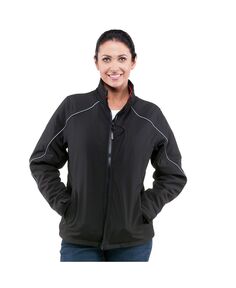 Женская теплая утепленная куртка из софтшелла с манжетами с отверстием для большого пальца RefrigiWear, черный