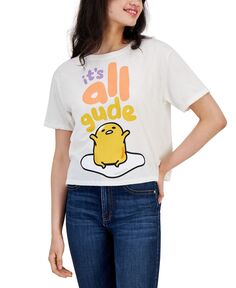 Укороченная футболка свободного кроя с рисунком Gudetama для юниоров Love Tribe