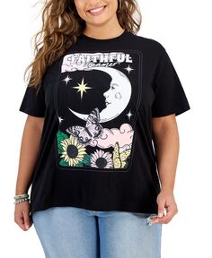 Модная футболка больших размеров с рисунком Faithful Dreamer Love Tribe, черный