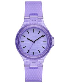 Женские часы Chambers с тремя стрелками, фиолетовые полиуретановые часы, 36 мм DKNY