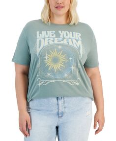 Модная футболка больших размеров с рисунком «Живи своей мечтой» Love Tribe