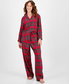 Женский хлопковый пижамный комплект Brinkley в клетку Family Pajamas