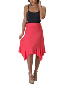 Женская эластичная юбка в стиле носового платка 24seven Comfort Apparel