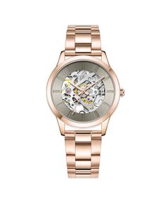 Женские автоматические часы из нержавеющей стали цвета розового золота, 36 мм Kenneth Cole New York, золотой