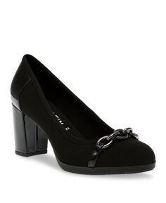 Женские туфли-лодочки Caitlyn на блочном каблуке Anne Klein, черный