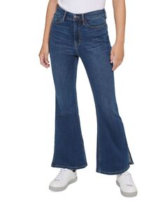 Джинсы Petite с очень высокой посадкой и расклешенным краем Calvin Klein Jeans