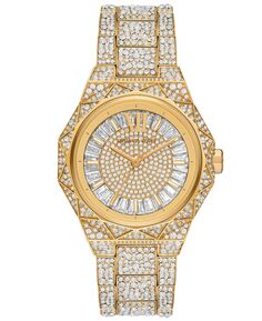 Женские кварцевые часы Raquel с тремя стрелками из нержавеющей стали золотистого цвета, 41 мм Michael Kors, золотой
