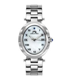 Женские овальные часы с браслетом из нержавеющей стали South Sea 105ESSO Porsamo Bleu, серебро