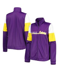 Женская спортивная куртка с молнией во всю длину Los Angeles Lakers Change Up фиолетового цвета G-III 4Her by Carl Banks