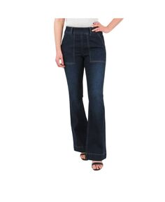Компрессионные джинсы без застежек для женщин с ультра контролем живота Indigo Poppy, синий