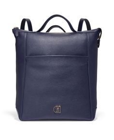 Кожаный рюкзак-трансформер Grand Ambition Cole Haan, синий