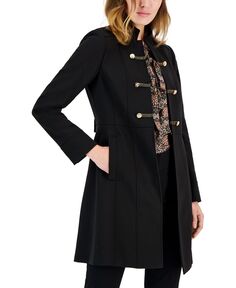 Женская куртка-топпер с длинными рукавами в стиле милитари Tahari ASL, черный