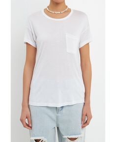 Женская футболка с карманами из модала Grey Lab, белый