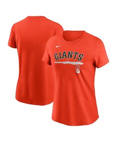 Женская оранжевая футболка с надписью San Francisco Giants City Connect Nike