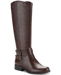 Женские ботинки для верховой езды Maliaa с широкими пряжками Style &amp; Co, коричневый