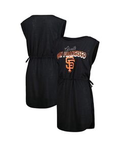 Женский черный купальник San Francisco Giants G.O.A.T, накидное платье для купальника G-III 4Her by Carl Banks, черный