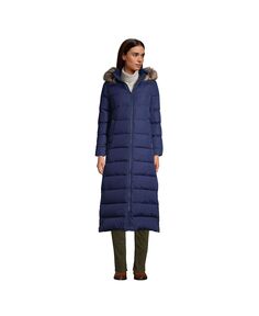 Женское зимнее пальто макси на высоком пуху Lands&apos; End