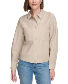 Женская водостойкая куртка-рубашка из твила Calvin Klein Jeans