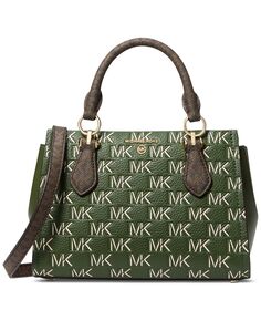 Маленькая сумка-портфель с логотипом Marilyn Michael Kors