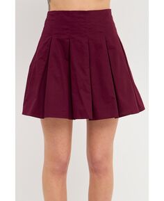 Женская мини-юбка со складками на талии endless rose