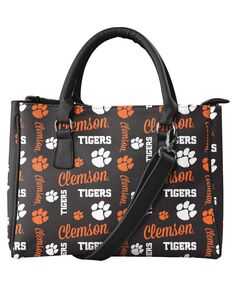 Женская сумка-тоут Clemson Tigers с повторением Brooklyn FOCO, черный