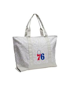 Женская сумка-тоут Philadelphia 76ers с леопардовым узором Logo Brands, серый