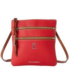 Женская сумка через плечо Los Angeles Angels с галькой и тройной молнией Dooney &amp; Bourke, красный