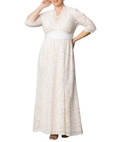 Женское кружевное свадебное платье больших размеров Amour Kiyonna